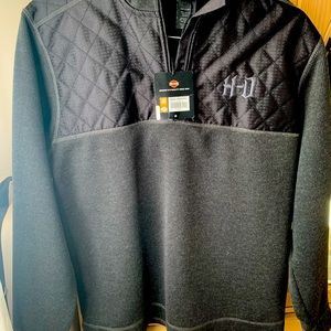 NWT Men’s Harley Davidson Fleece 1/4 Zip pullover
